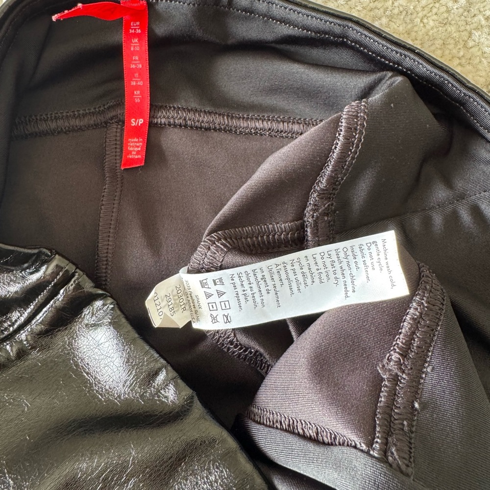SPANX Black leather Leggings - Picture 7 of 14